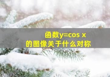 函数y=cos x的图像关于什么对称